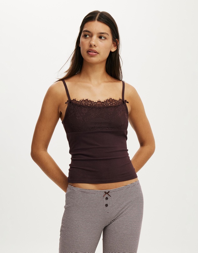 Cotton On Body - Dreamy Soft Lace Overlay Cami