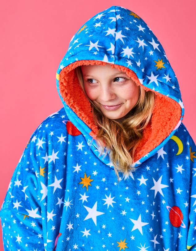 Kip&Co - Stars And Moon Kuddle Hooded Oversized Sweater - Kids