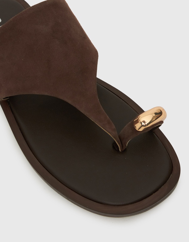 Betts - Dolphin Leather Thong Sandals