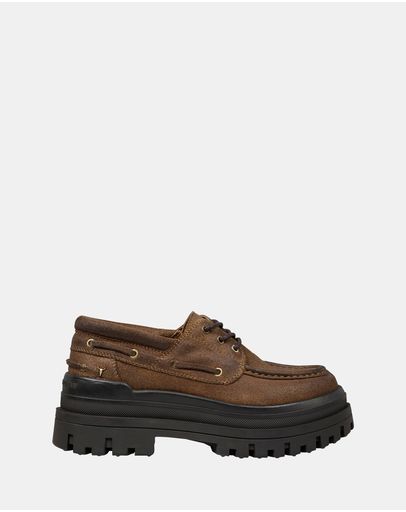 Tan Waxy Suede