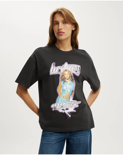 Cotton On - The Lcn Music Boxy Graphic Tee