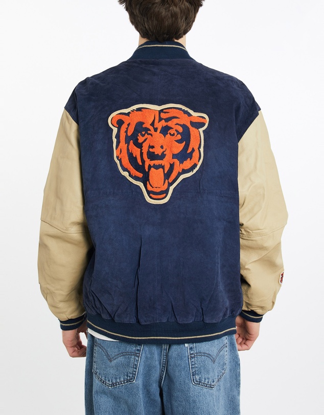 Vintage by The Real Deal - Pre Loved - Vintage NFL Chicago Bears Leather Varsity Jacket