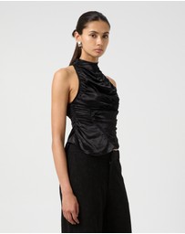 Third Form - Elemental Ruched Top | Black