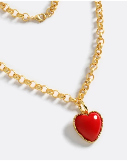 Emma Pills - Hot Heart Necklace