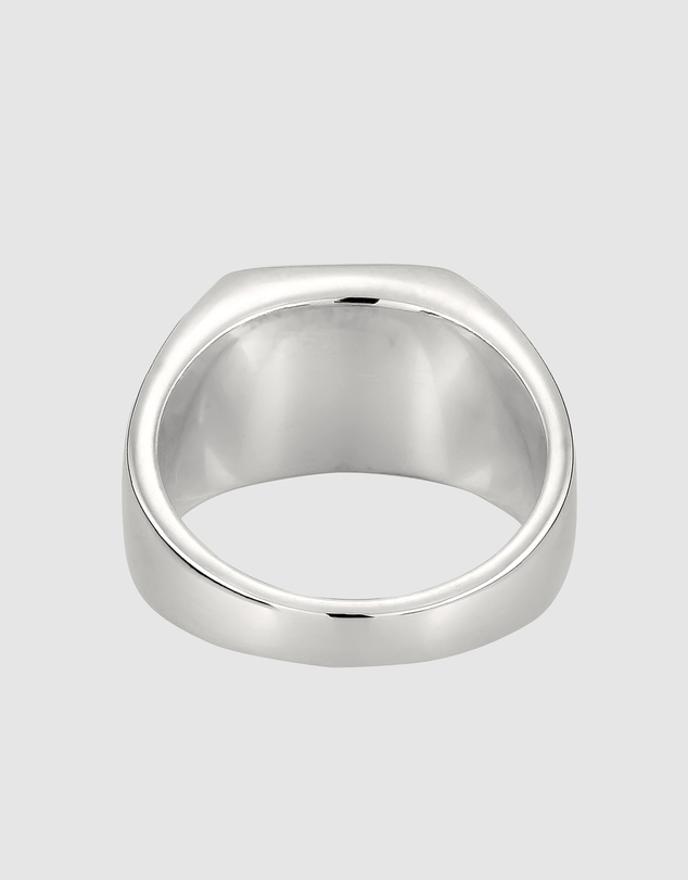 Kuzzoi - ICONIC EXCLUSIVE - Rhodochrosite Signet Ring in 925 Silver
