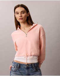 Calvin Klein Jeans - Monologo Terry Cropped Hoodie