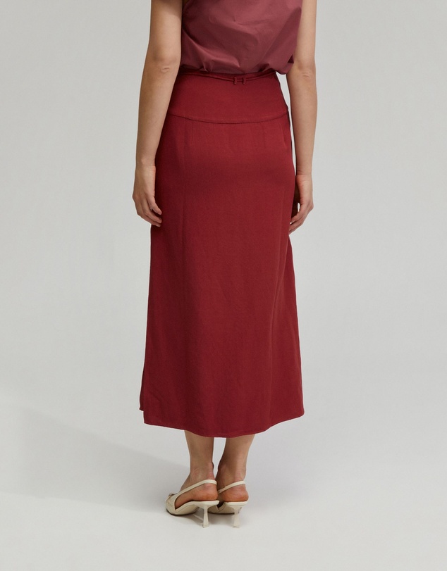 Oxford - Rose Linen Blend Skirt