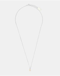 Georgini - Natural Opal And Diamond October Silver Pendant