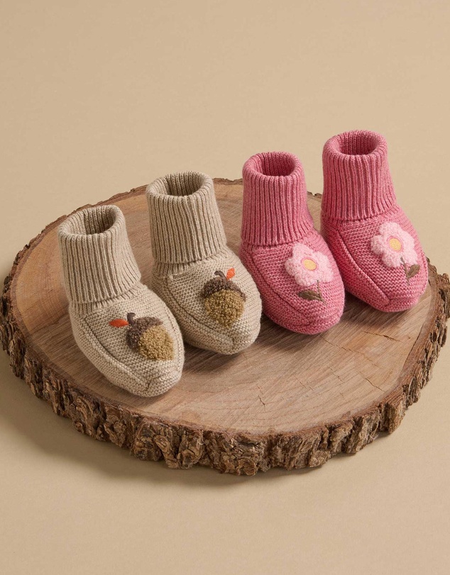 Purebaby - Magical Forest Knitted Bootie -Kids-Babies