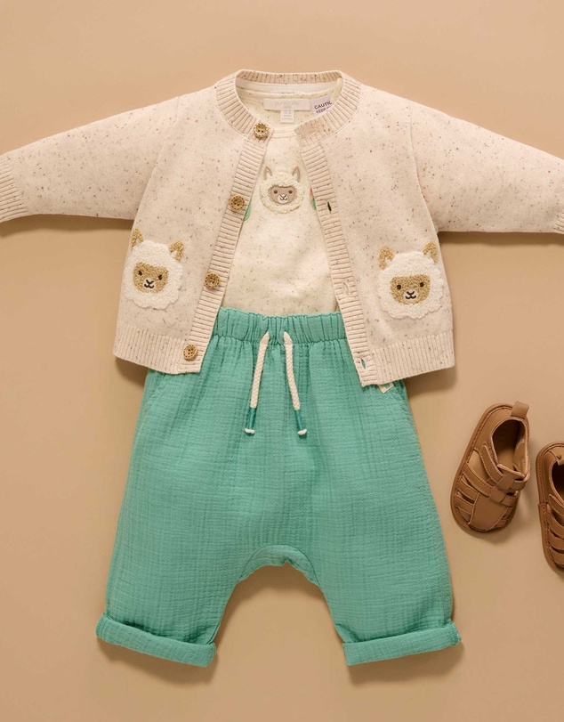 Purebaby - Appliqued Bodysuit -Kids-Babies