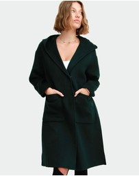 Belle & Bloom - Walk This Way Wool Blend Hooded Coat