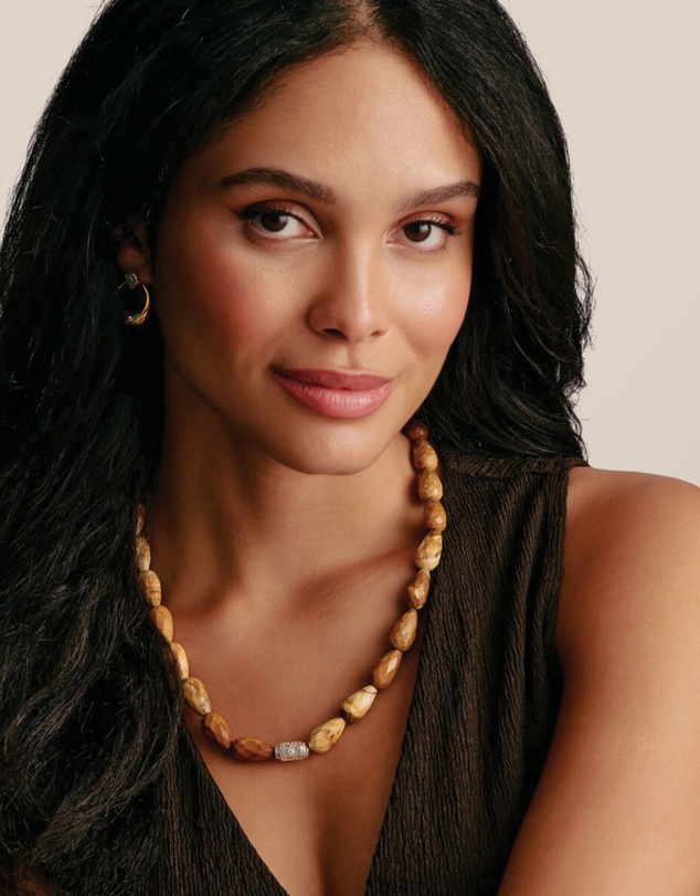 THOMAS SABO - THOMAS SABO Elyndra Necklace with Yellow Jasper Beads