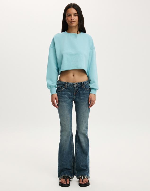 Cotton On - Cropped Fleece Sweatshirt