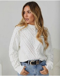 Esther & Co - Rheane Knit - White