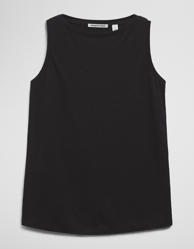 Country Road - Linen Boat Neck Tank