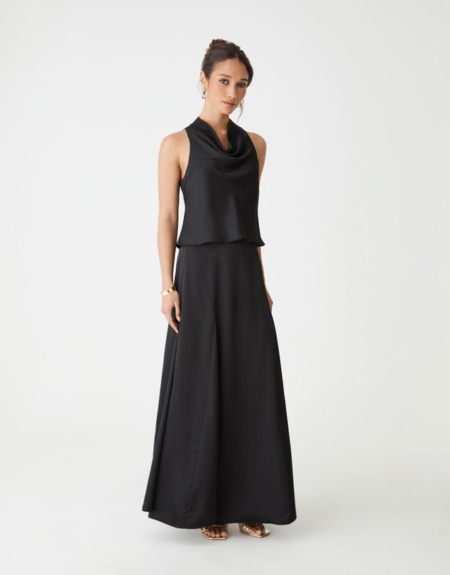 Forcast - Freya Satin Cowl Top