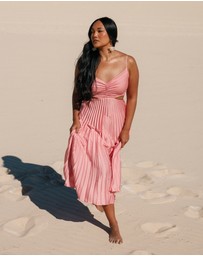 Petal & Pup - Niamh Midi Dress - Poppy Pink