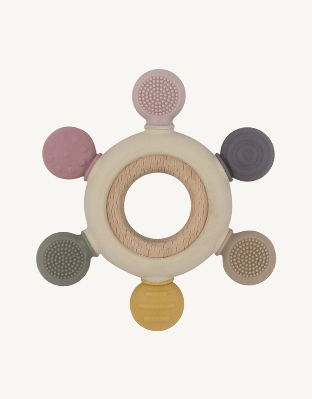 Playground - Multi-Surface Teething Wheel - Rose