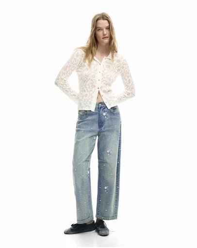 Desigual - Embroidered jeans