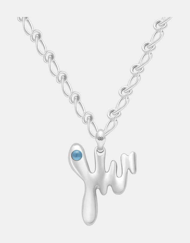 Graedance - Scorpio Aquamarine Pendant on Eclipse Necklace