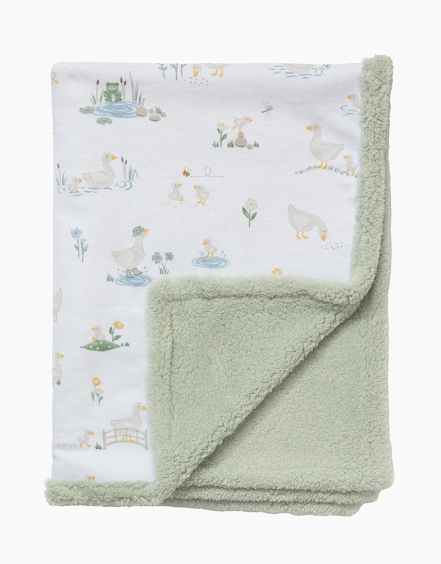 Living Textiles - Sherpa Blanket - Goosey Goosey