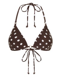 Vacay Swimwear - Palma Top Chocolate Polka