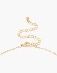 Lovisa - Waterproof Gold Plated Stainless Steel Mini Bubble Letter A Necklace