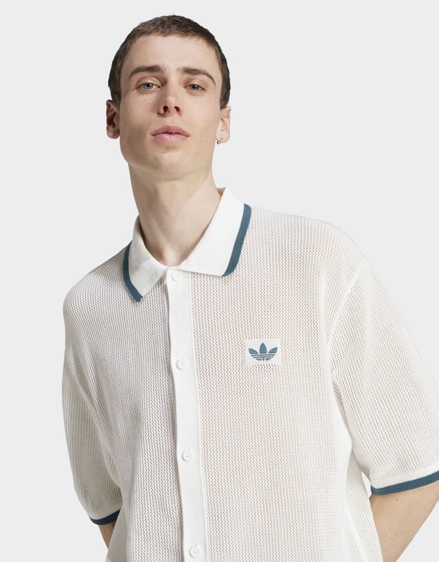 adidas Originals - adidas Originals Button Down Knitted Shirt Mens