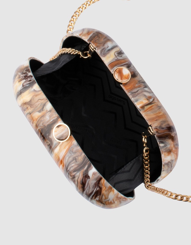 Olga Berg - Maeve Marble Clutch