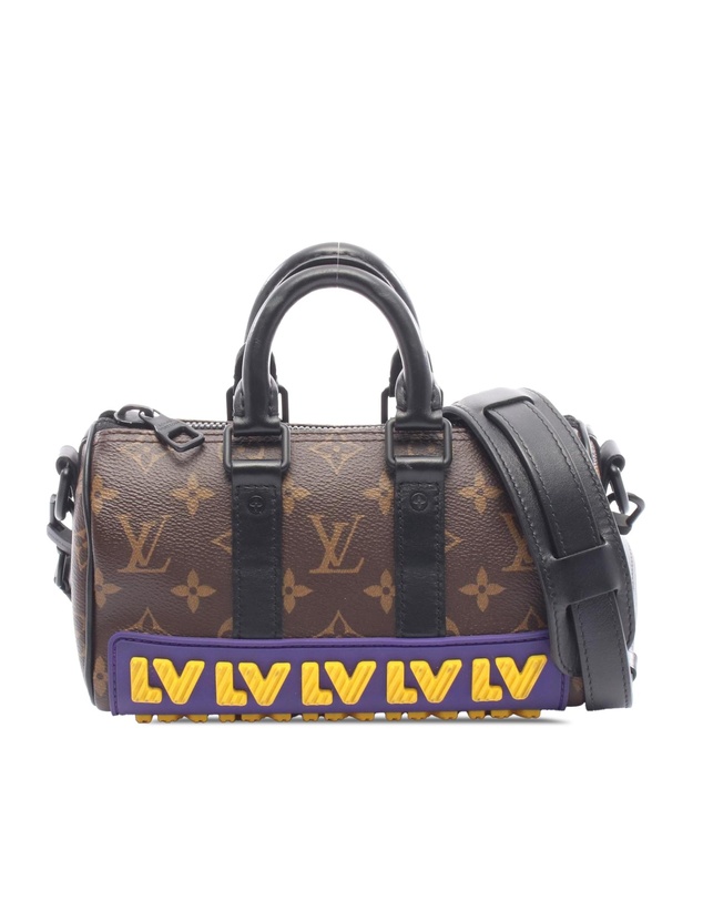 Pre-Loved by Azura Reborn - Pre-Loved Monogram Keepall LV Rubber Bandouliere XS