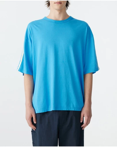 Bassike - Stripe Detail Boxy T-Shirt