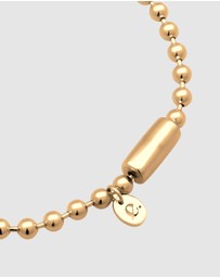Elli Jewelry - Bracelet Ball Chain 925 Sterling Silver Gold-Plated