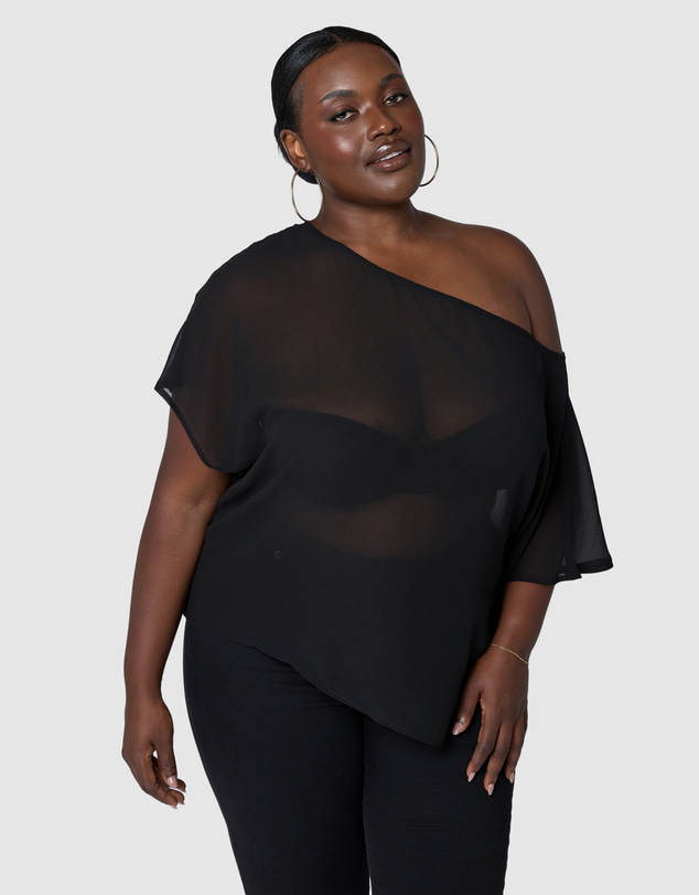 Sunday In The City - Echo Short Sleeve Sheer Top