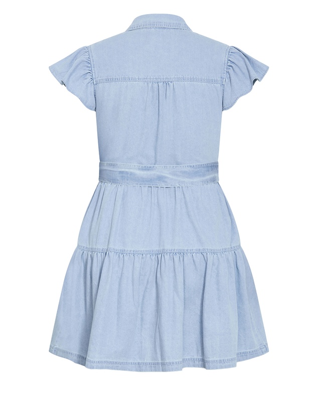 City Chic - Plus size Kelise Denim Mini Dress - light wash