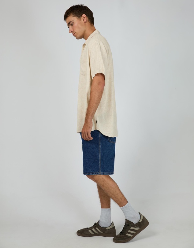 Silent Theory - Textured Linen SS Shirt