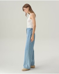 IDA+S - Adelaide Light Denim Wide Leg Jeans