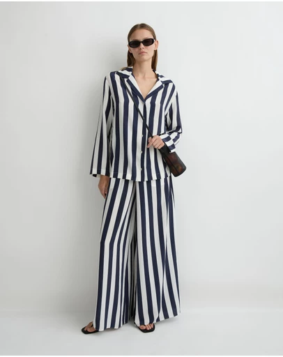 BONDI BORN - Orta Silk Palazzo Pant