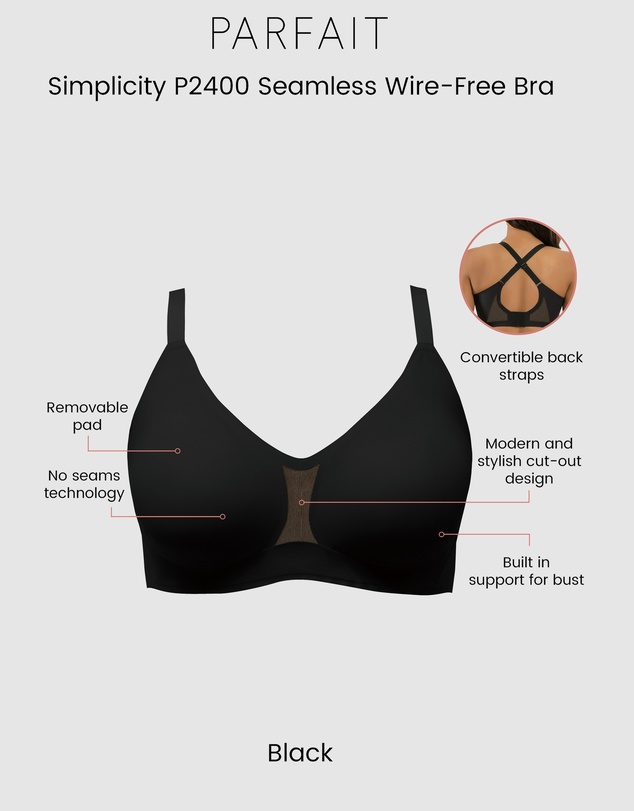 Parfait - Simplicity Seamless Wirefree Bonded Bra with Removable Padding