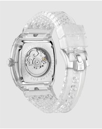 Philipp Plein - The $Keleton Crystal 44mm Transparent Dial and Clear Strap