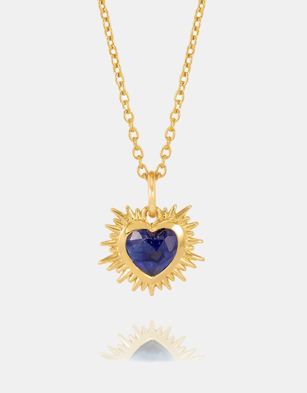 Rachel Jackson - Electric Love September Birthstone Heart Necklace