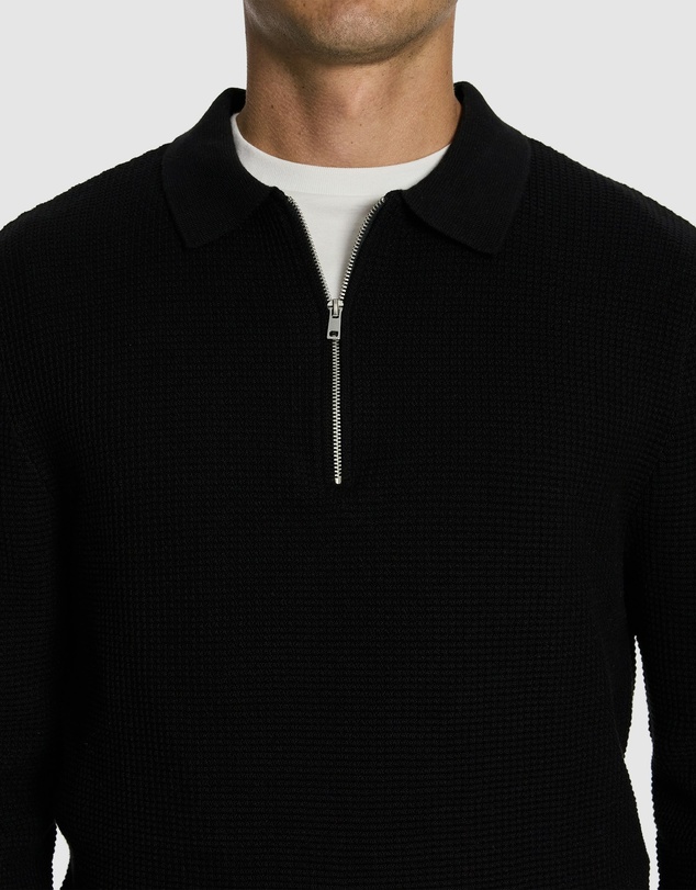 yd. - Angus Long Sleeve Polo Knit