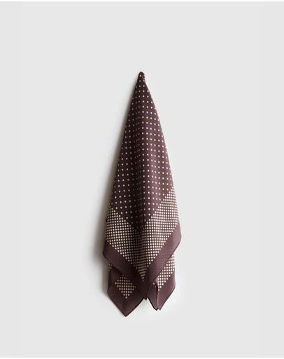 Evity - Silk Scarf Polka Dot Print