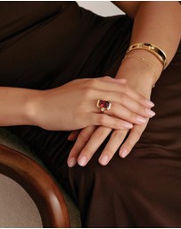 THOMAS SABO - THOMAS SABO Ring with Red Zirconia Stone