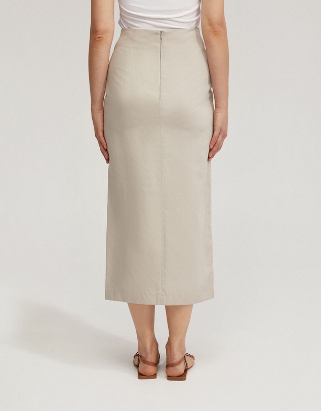 Oxford - Mia Linen Blend Pencil Skirt