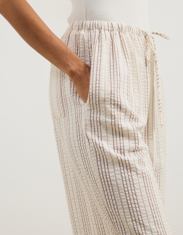 Atmos&Here - Tenley Stripe Wide Leg Pants