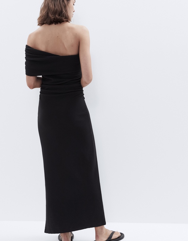 UNISON - Textured One Shoulder Dress