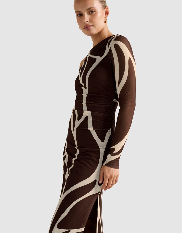 Forever New - Gemma Tipped Shoulder Midi Dress
