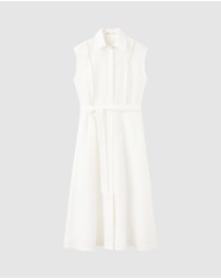 M.N.G - Linen Shirt Dress with Bow