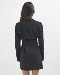 Dazie - Boss Babe Blazer Tailored Wrap Mini Dress