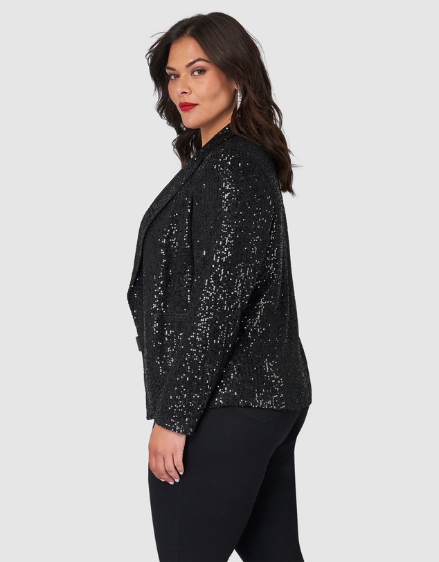 Pink Dusk by Curve Project - All Day & Night Sequin Jacket